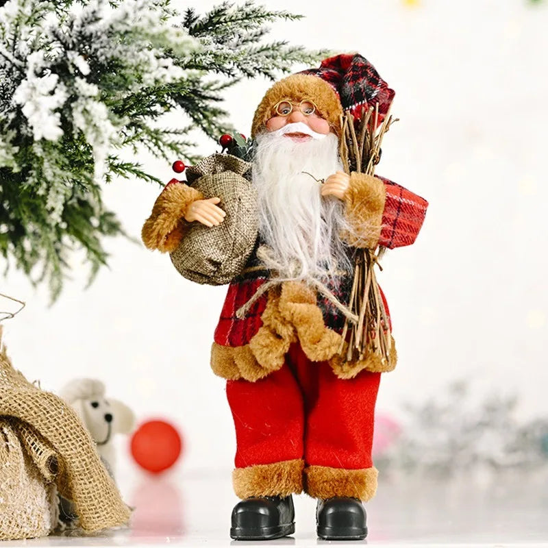 Santa Claus Plush Doll – Christmas Tree & Holiday Decoration