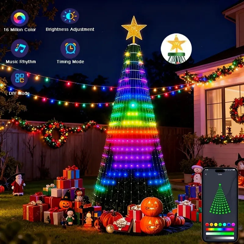 Smart Christmas Tree Lights – App-Controlled RGB String