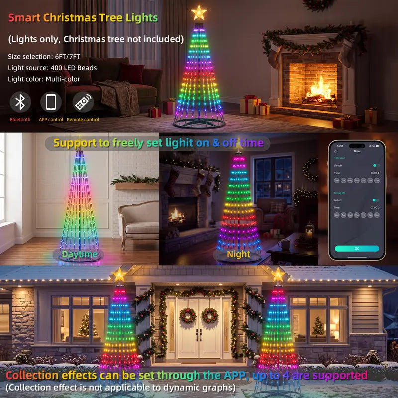 Smart Christmas Tree Lights – App-Controlled RGB String