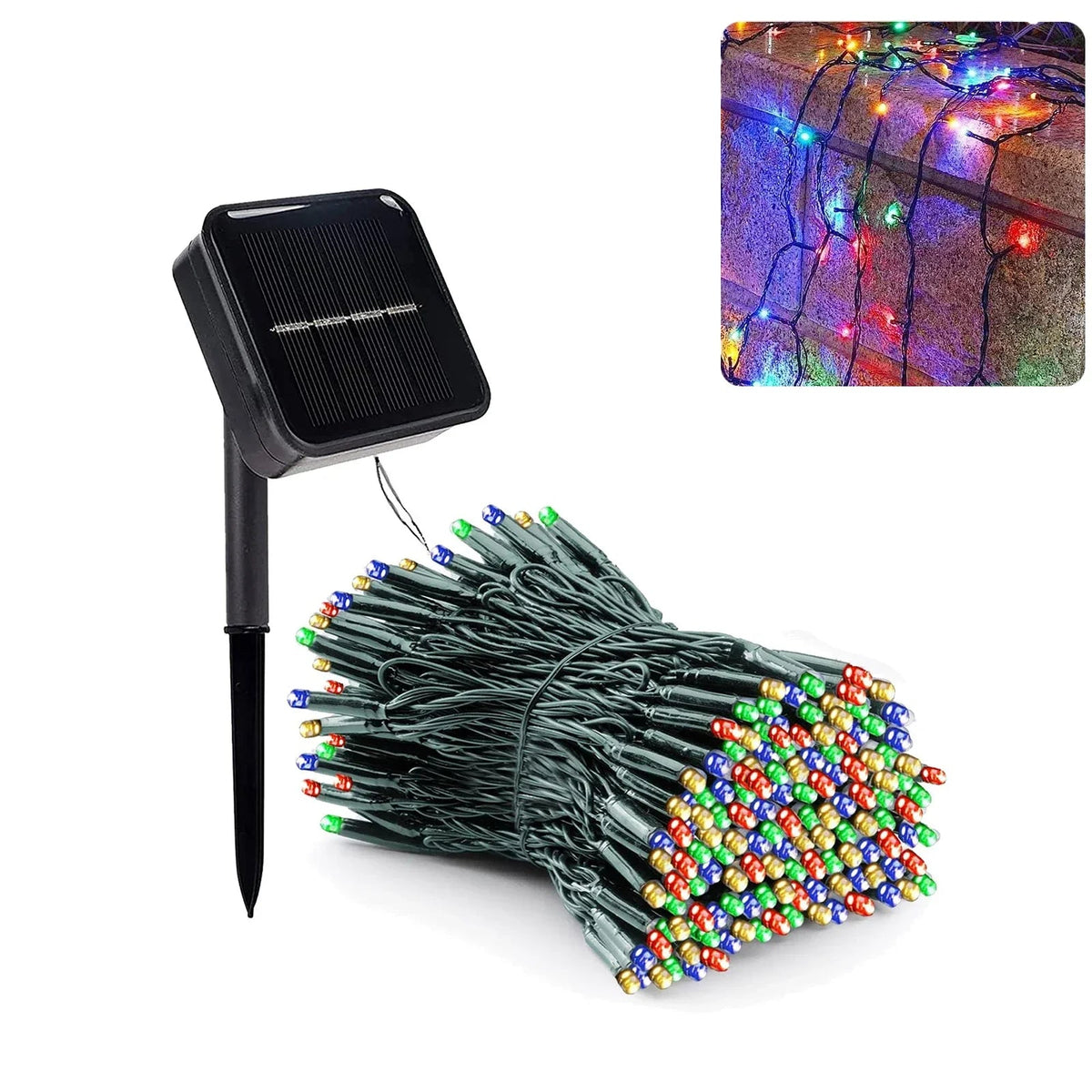 Solar Garden Lights – 300 LED, IP65 Weatherproof, 8 Modes