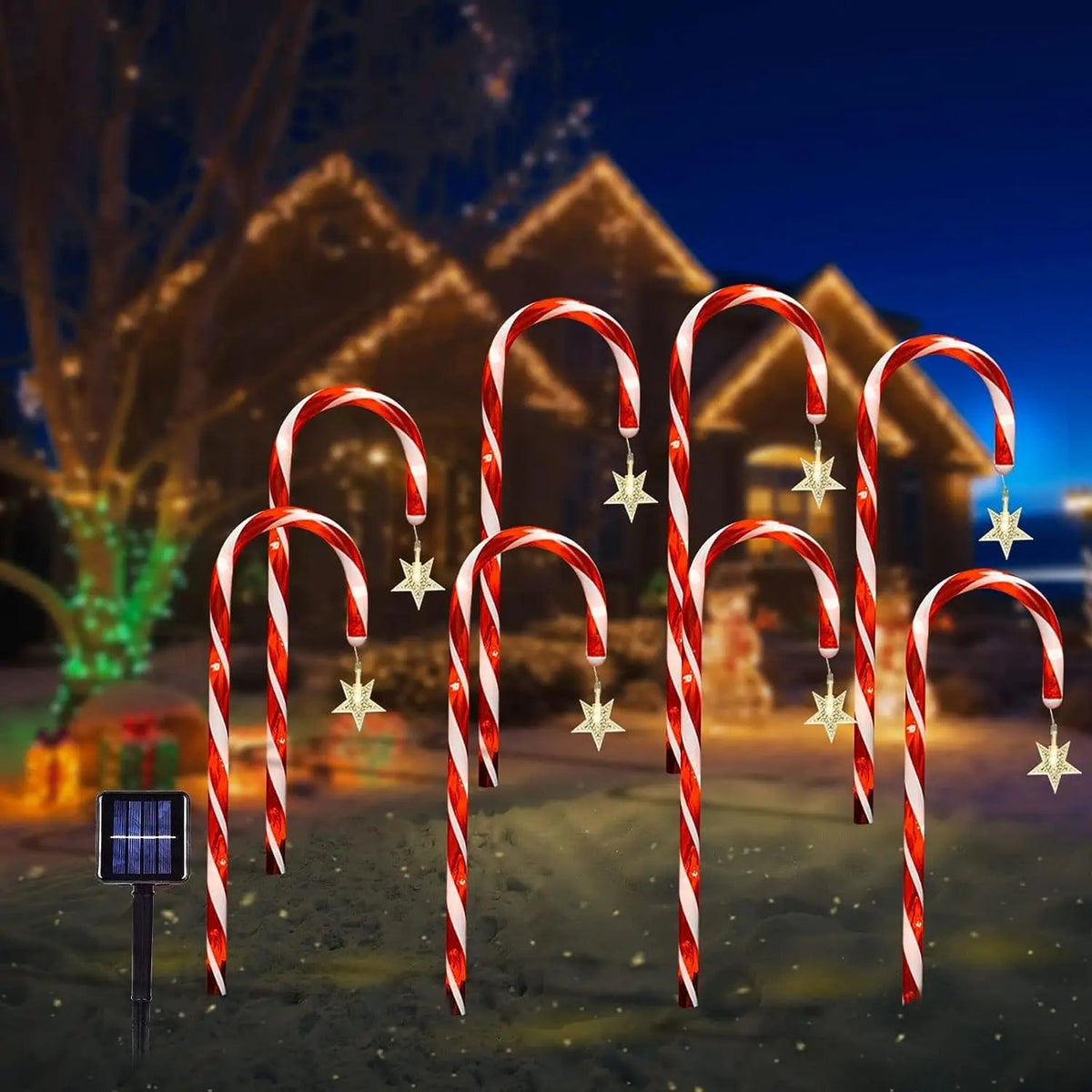 Solar Garden Lights – 300 LED String, 8 Modes with Dusk Sensor