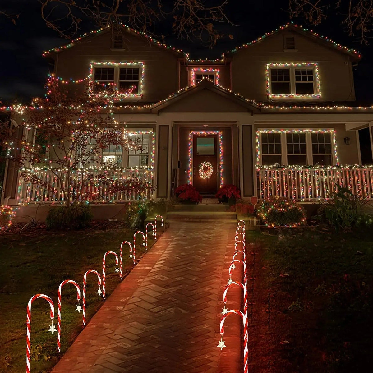 Solar Garden Lights – 300 LED String, 8 Modes with Dusk Sensor