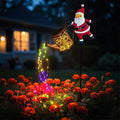 Solar Kettle Light with Santa – Multicoloured LED Garden Decoration
