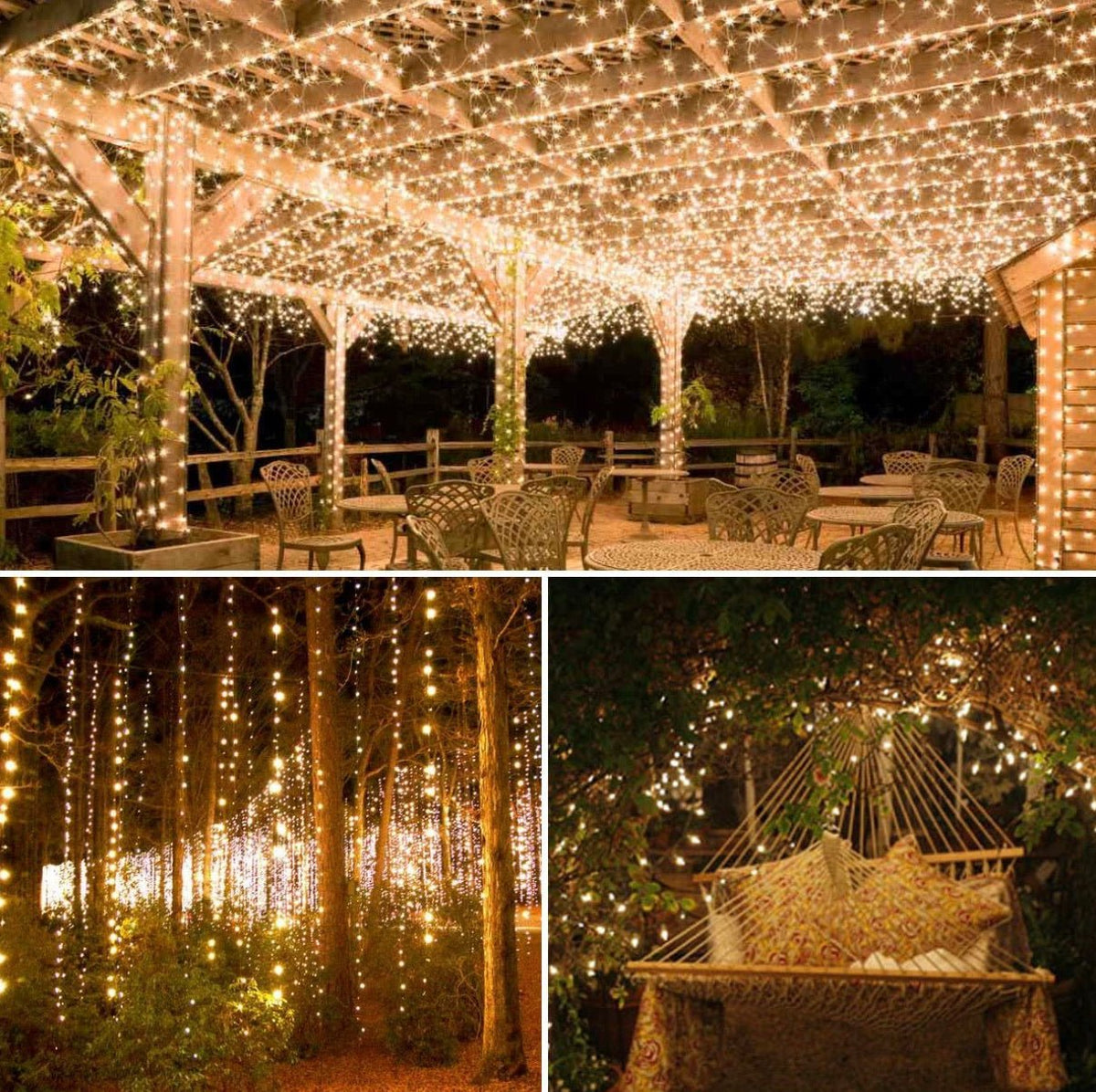 Solar String Lights – 2-Pack Waterproof Copper Wire Fairy Lights