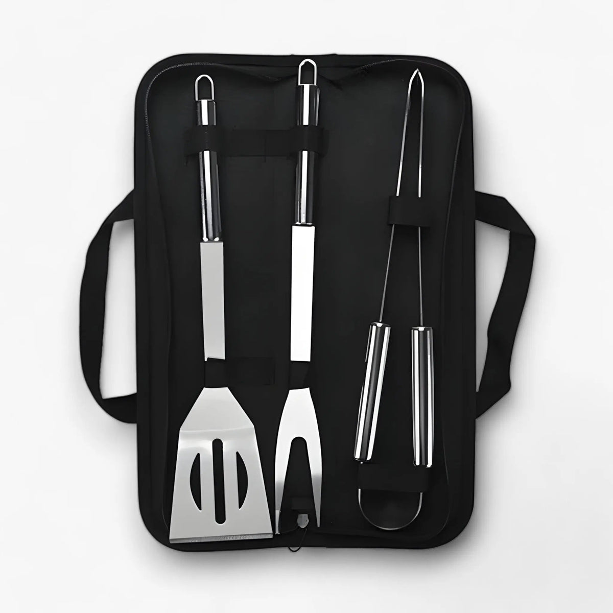 Stainless Steel BBQ Tool Set – Grill Utensils with Carry Bag