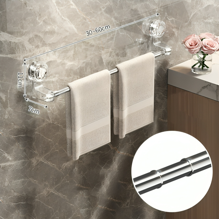 Suction Towel Bar – Extendable No-Drill Towel Rail 30–100 cm