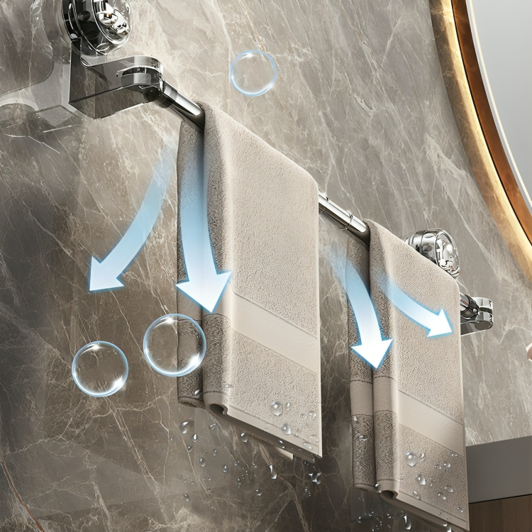 Suction Towel Bar – Extendable No-Drill Towel Rail 30–100 cm