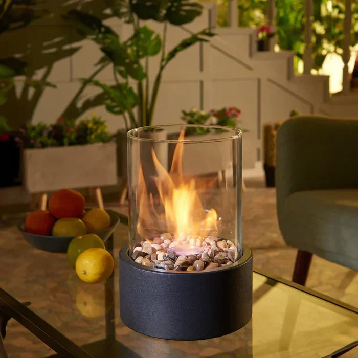 Tabletop Bioethanol Fire – Real-Flame Table Fireplace for Indoors & Out