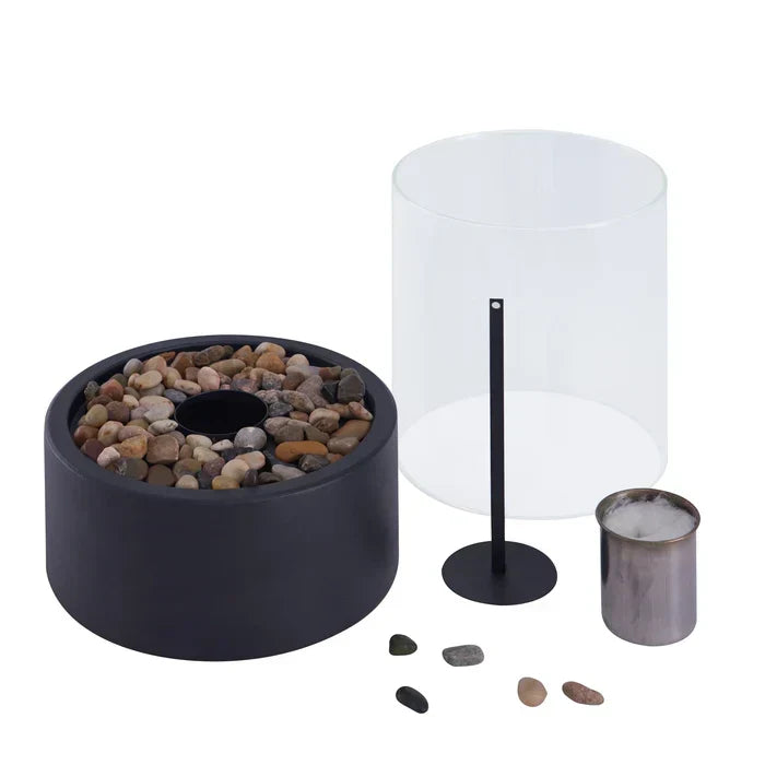Tabletop Bioethanol Fire – Real-Flame Table Fireplace for Indoors & Out