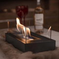 Tabletop Bioethanol Fireplace – Real-Flame Table Feature