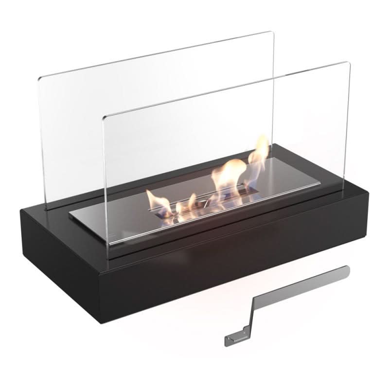 Tabletop Bioethanol Fireplace – Real-Flame Table Feature