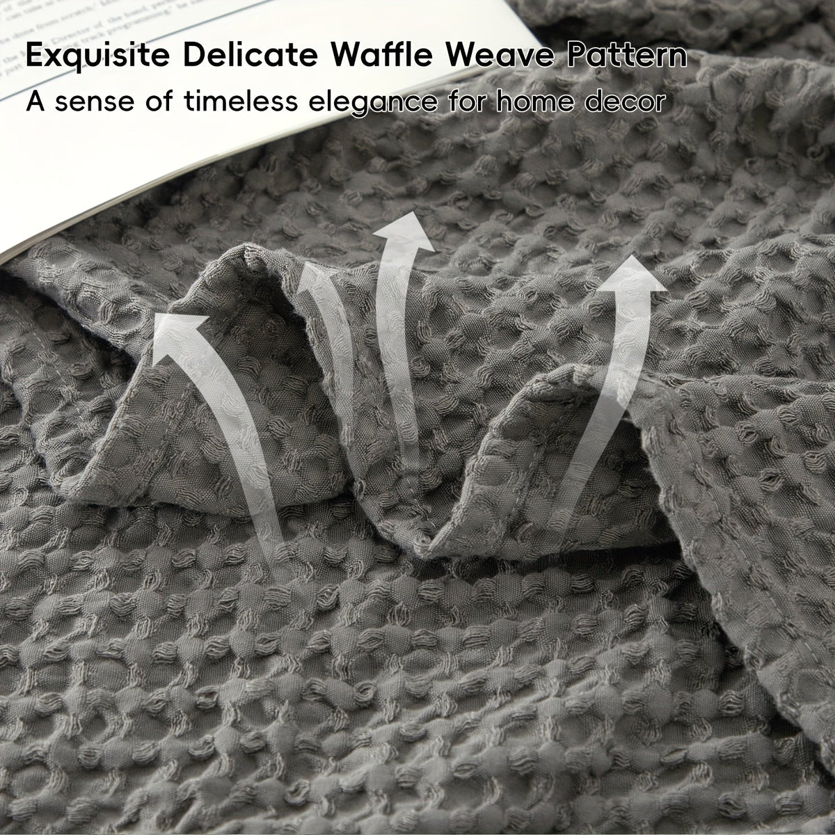 Waffle Throw Blanket – Lightweight All-Season Comfort