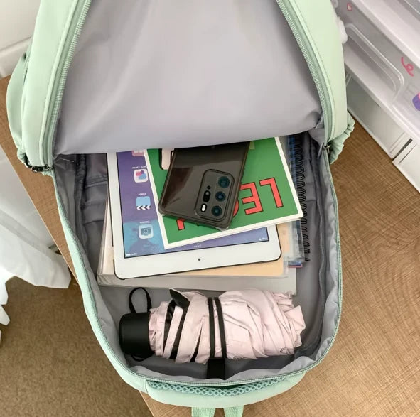 Water-Resistant School Backpack – Multiple Compartments for Books and Laptop